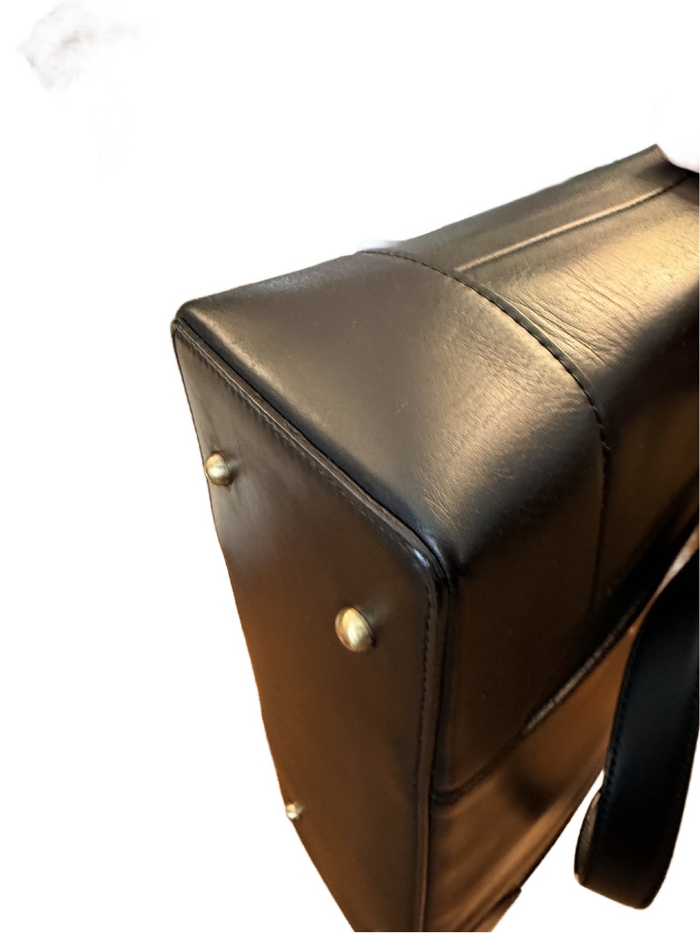 Burberry Black Leather Nova Check Tote Bag - Picture 9 of 13